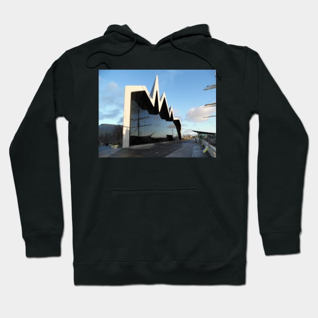 Scottish Photography Series (Vectorized) - Riverside Museum, Glasgow Hoodie by MacPean